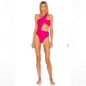 Lovers + Friends Aiko One Piece Hot Pink